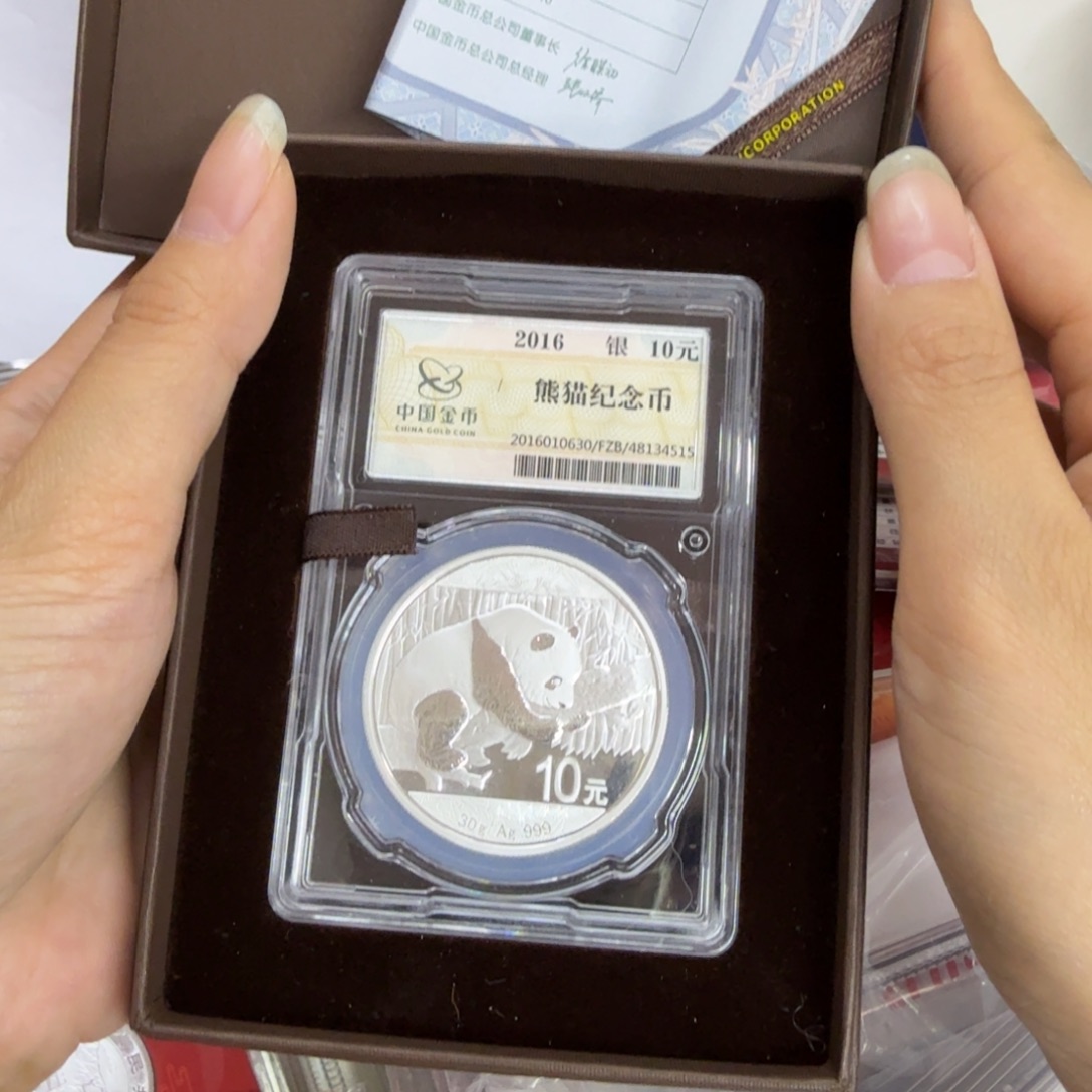 纯银2016银猫按图发货带壳