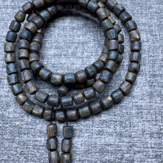 沉香手串魔*沉水桶珠多圈0.7/25.9