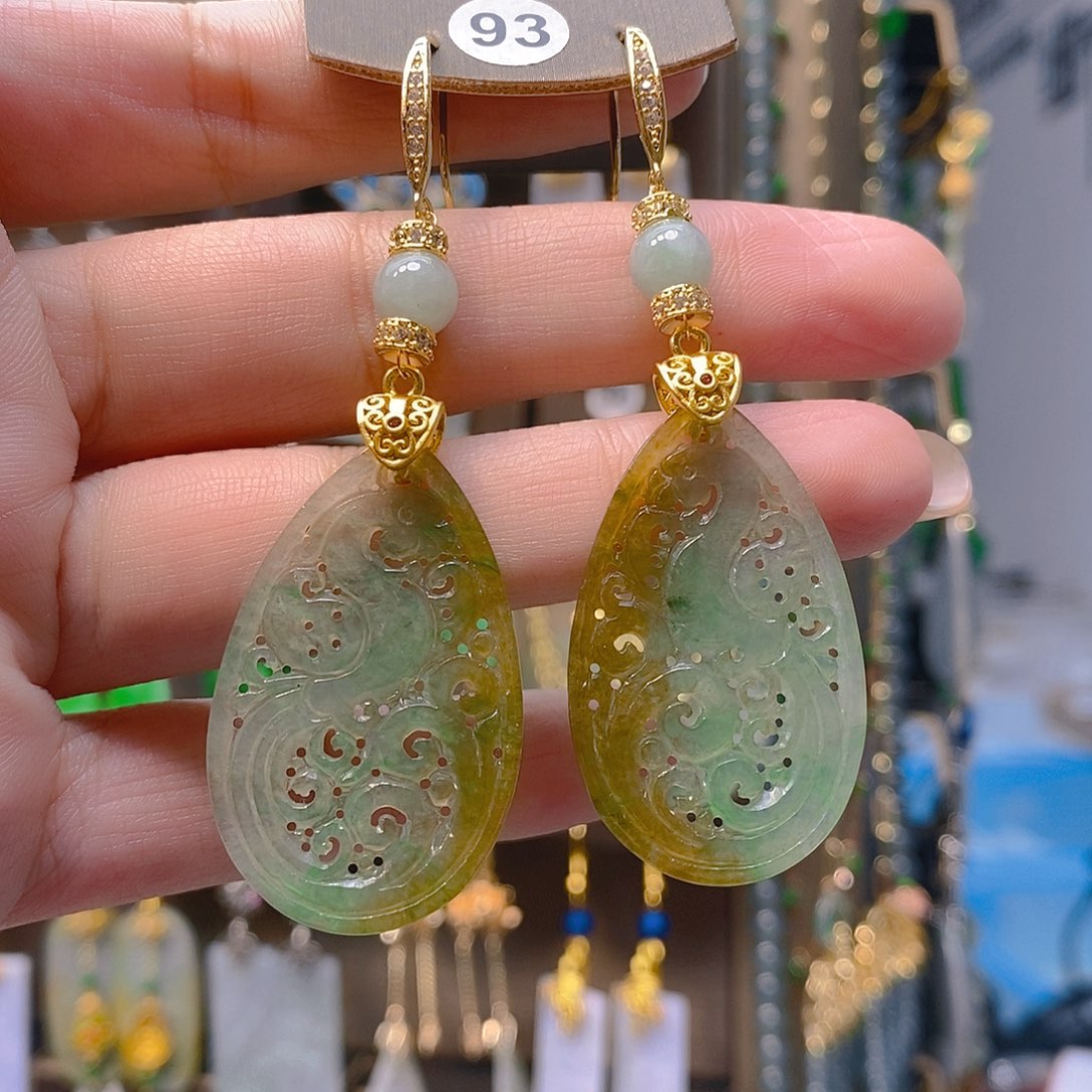 未镶嵌翡翠耳饰翡翠