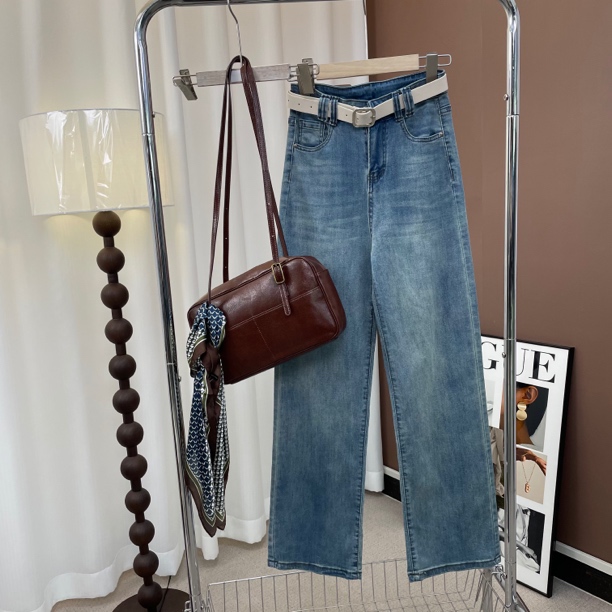 6219窄版直筒牛仔裤