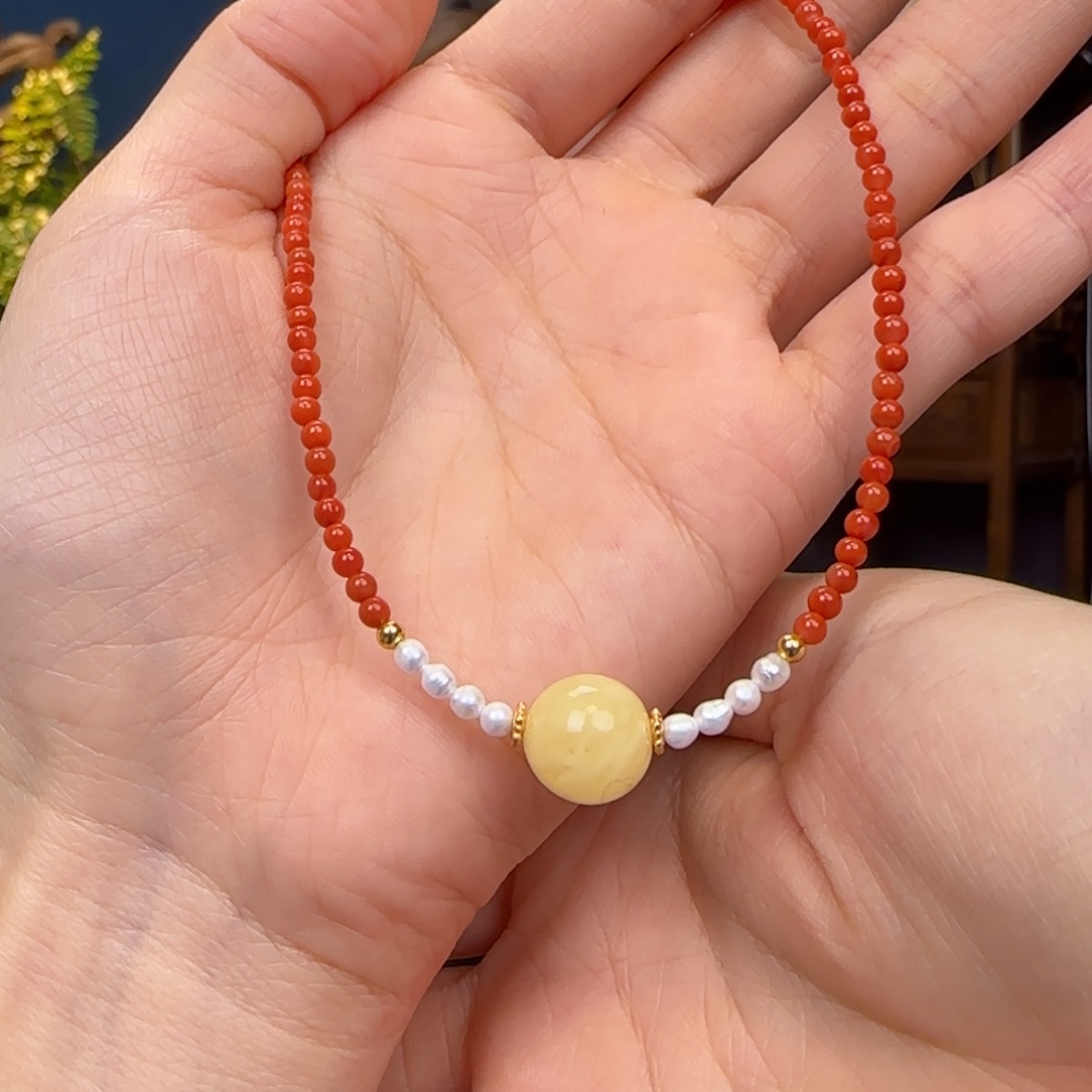 南红玛瑙手链未镶嵌