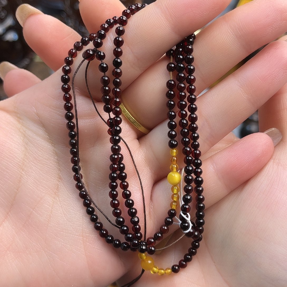 琥珀手链未镶嵌血珀项链3+