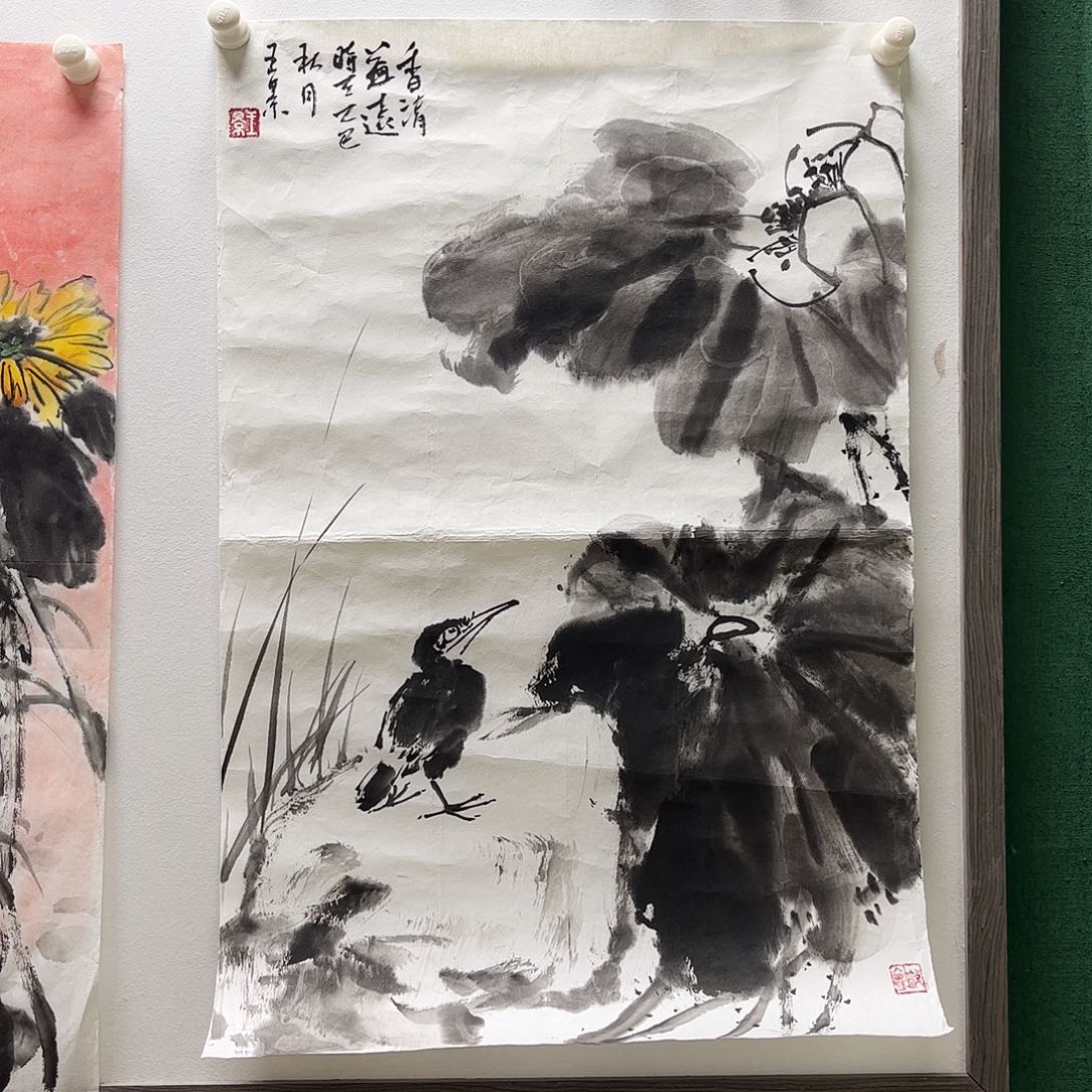 国画王老师作品画芯