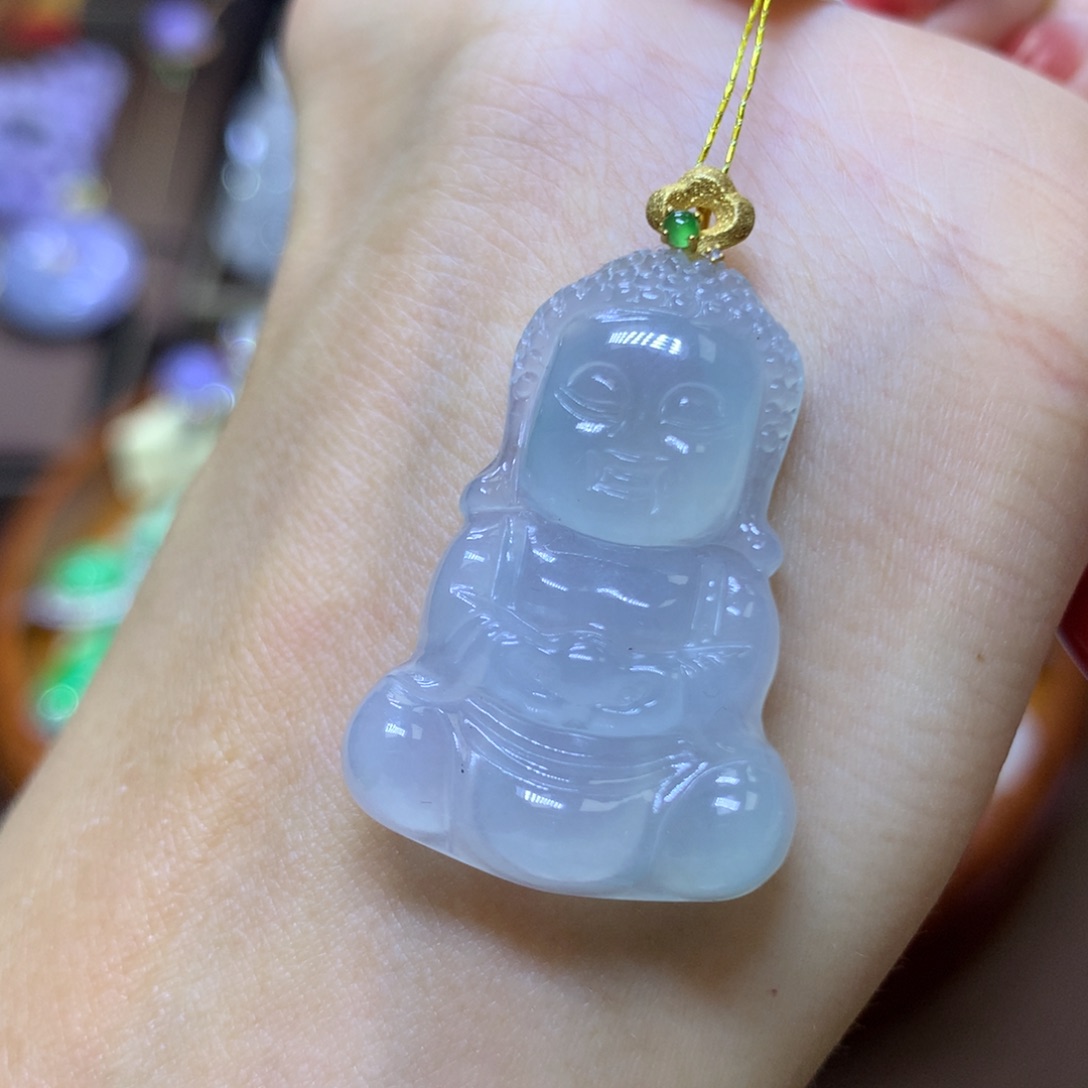 【闪购商品】翡翠颈饰18K金镶嵌翡翠