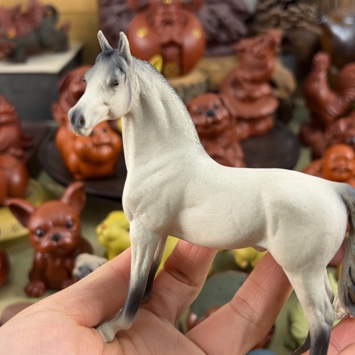 山***秀茶宠紫砂紫砂祥马