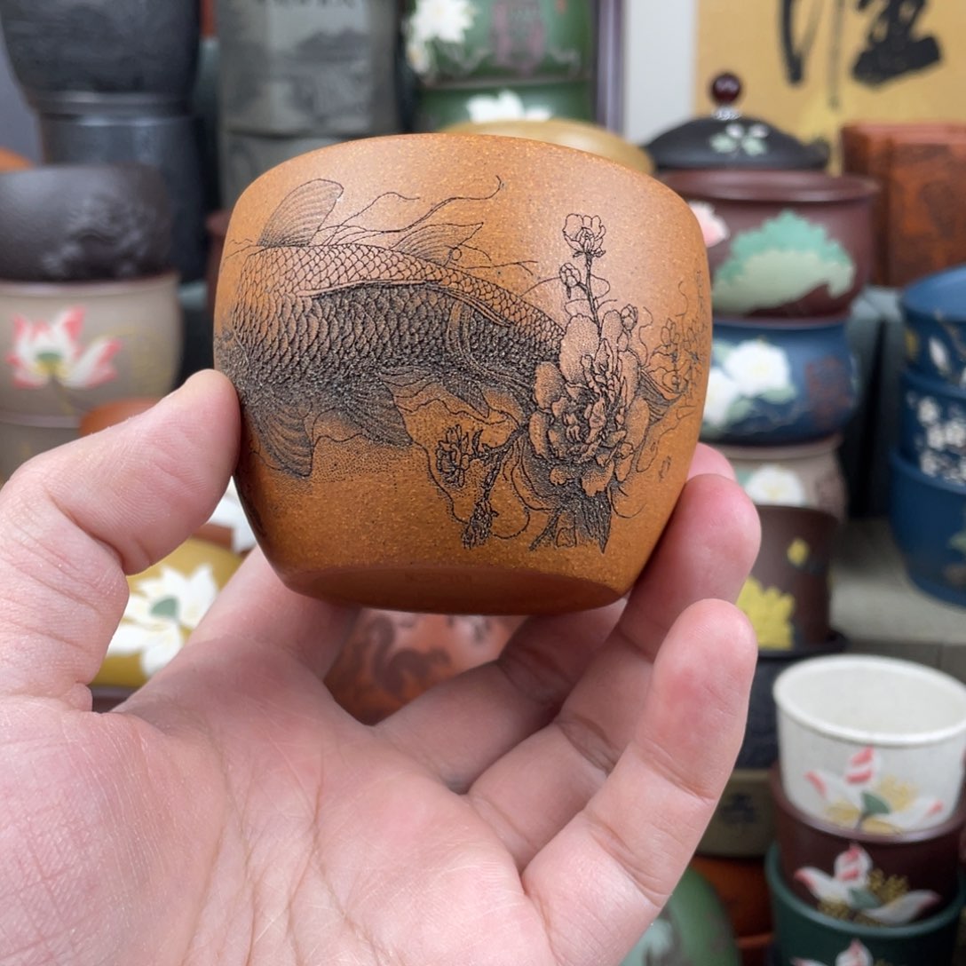 紫砂茶杯紫砂茶杯