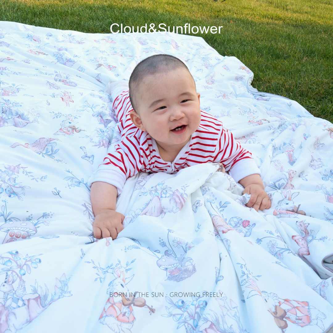 【云朵小葵】亲子卡通印花凉感夏被250308（180*210 ）