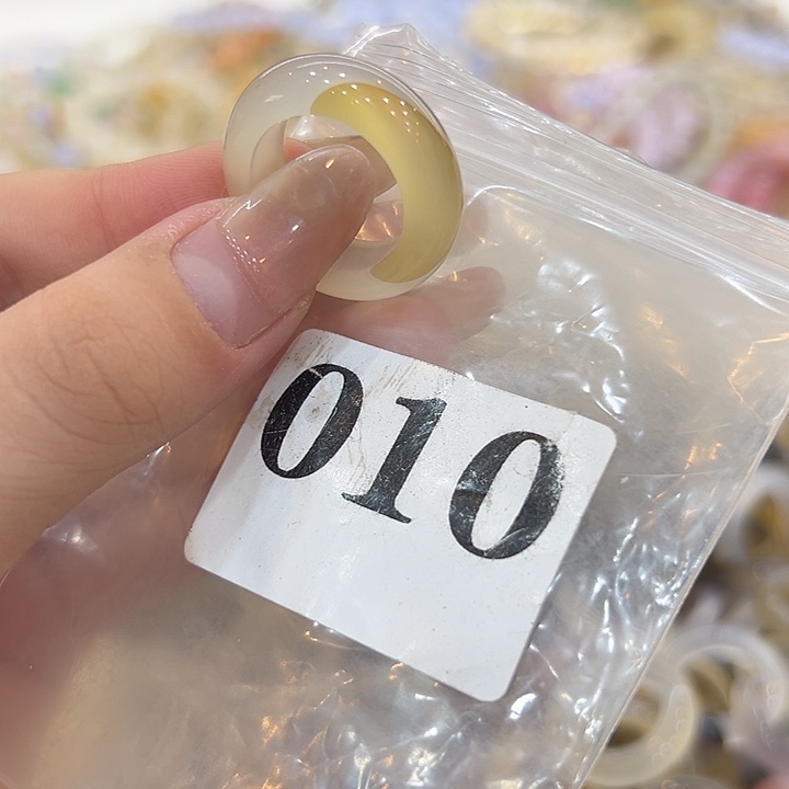 合金戒指玛瑙/玉髓10港17