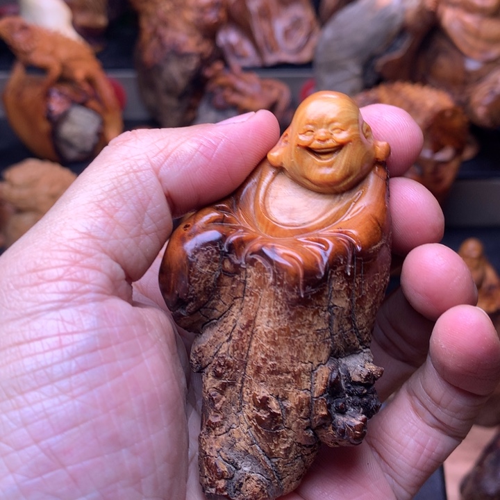 柏木（崖柏）崖柏陈化料手把件