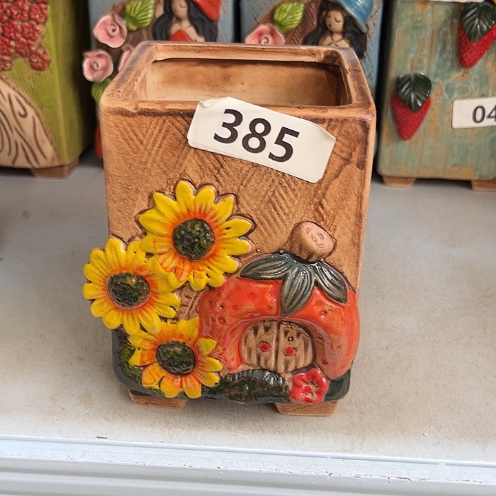 粗陶材质多肉花盆