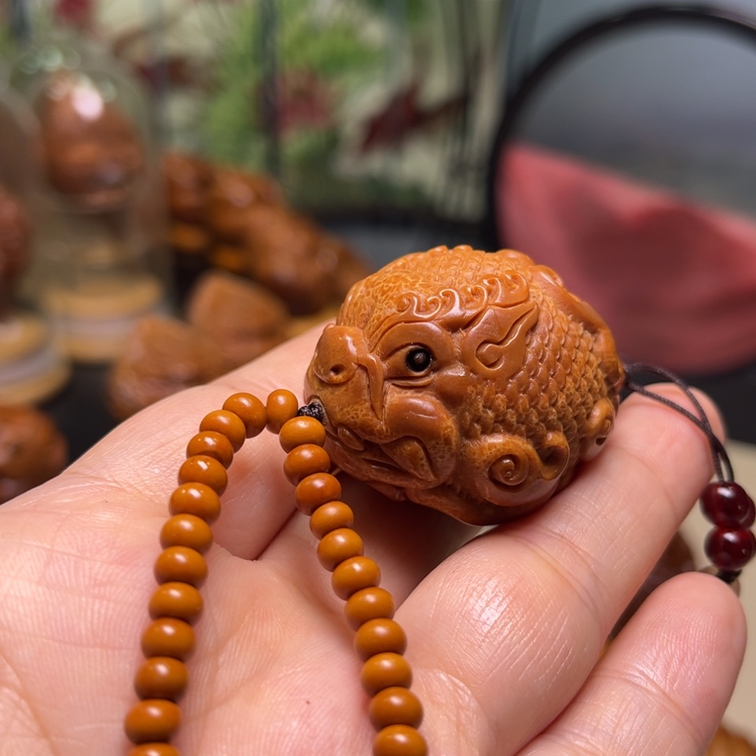 橄榄核手串/手链祥云貔貅链子一套