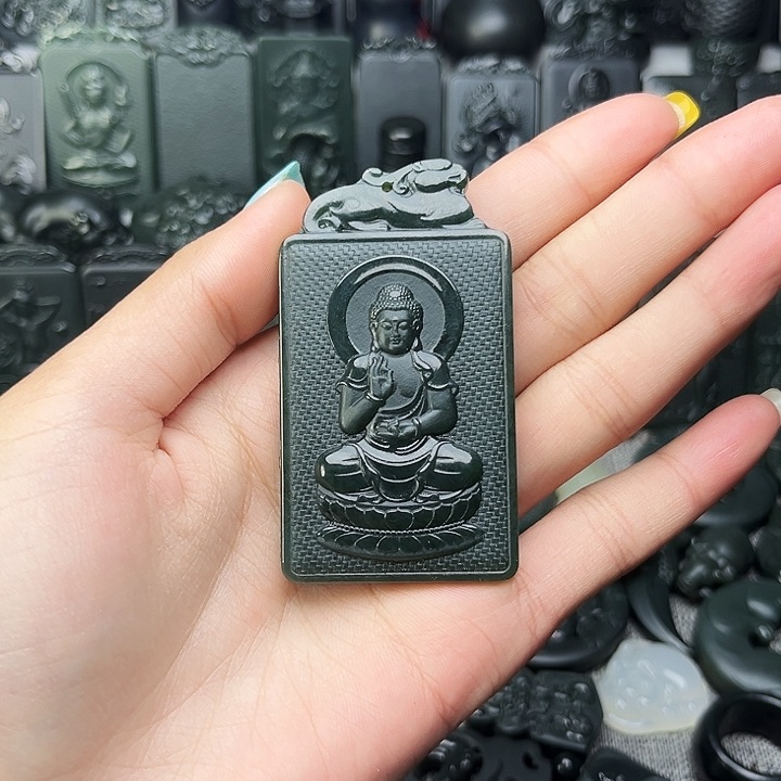 和田玉（青玉）颈饰未镶嵌逝***华