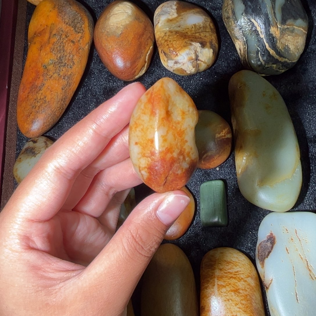 和田玉未镶嵌挂件42.4