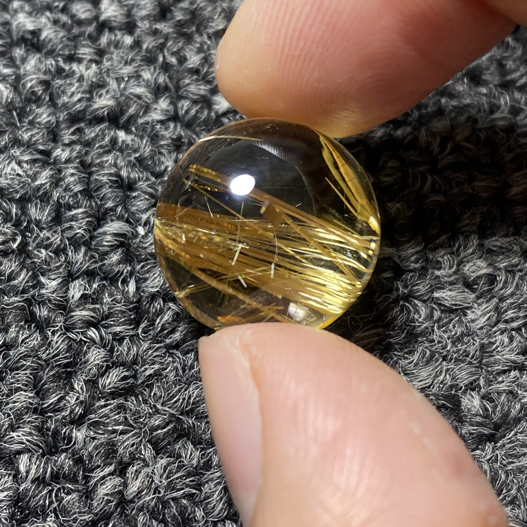 天然钛金蛋面17.8×10.8，5.1g