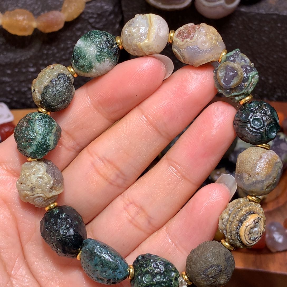 未镶嵌玛瑙/玉髓珠宝半成品