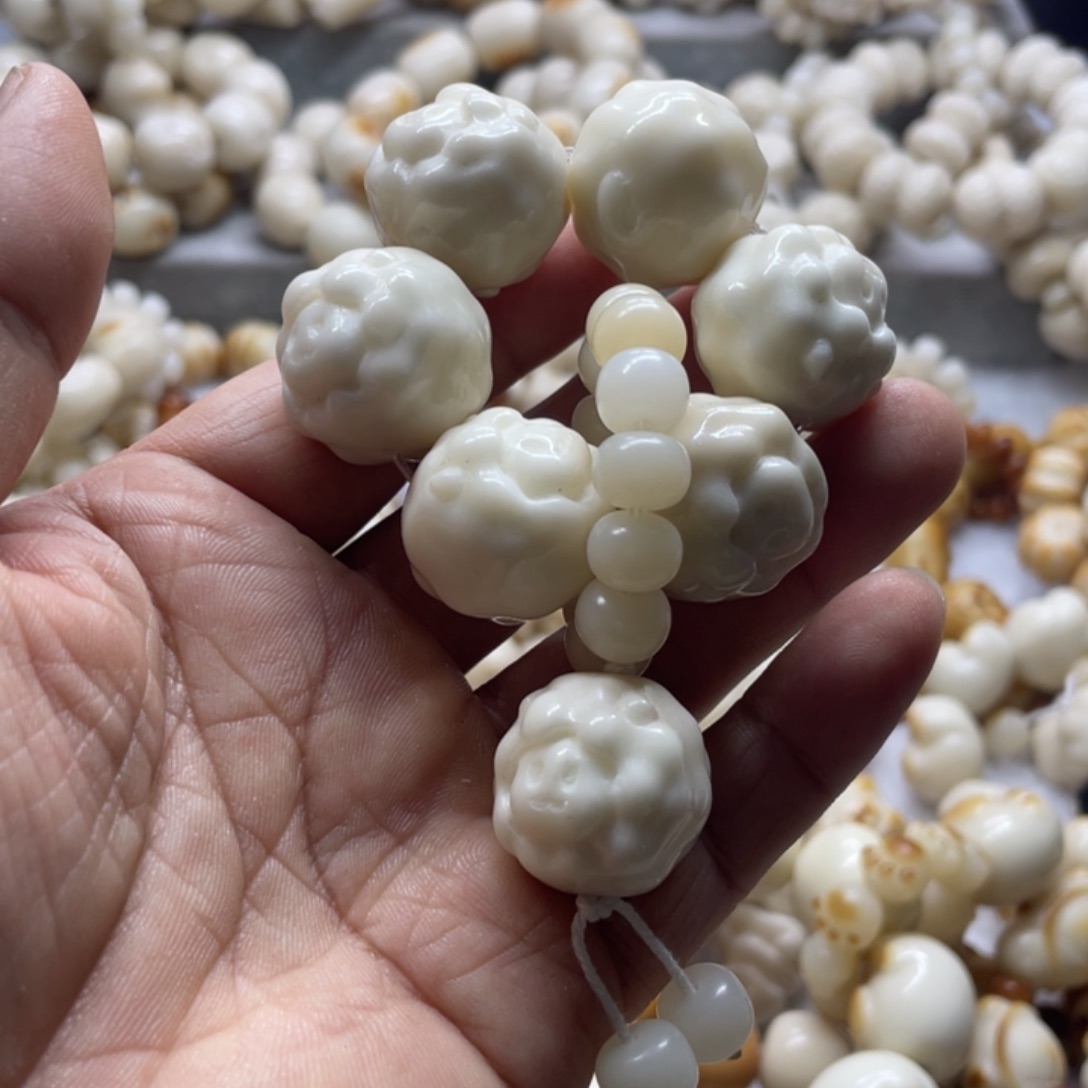 菩提根/象牙果吊坠全品象牙果羊头手捻卡23