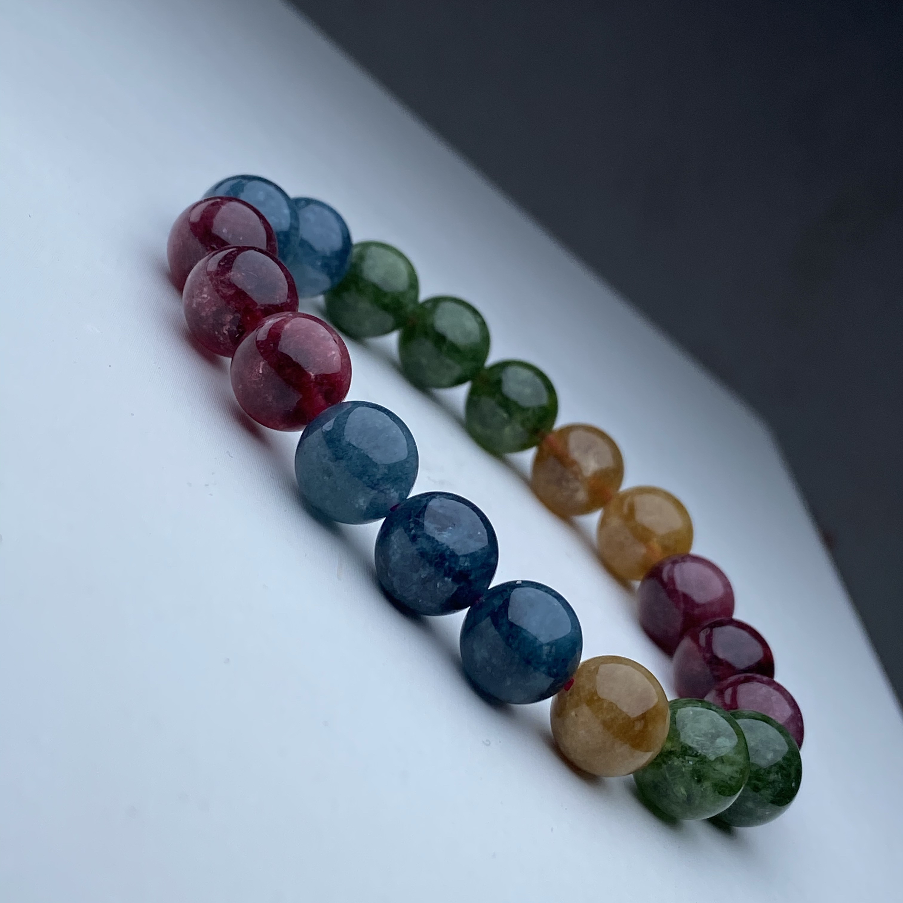 329号精品老矿糖果彩虹碧手串10mm多样性发一件