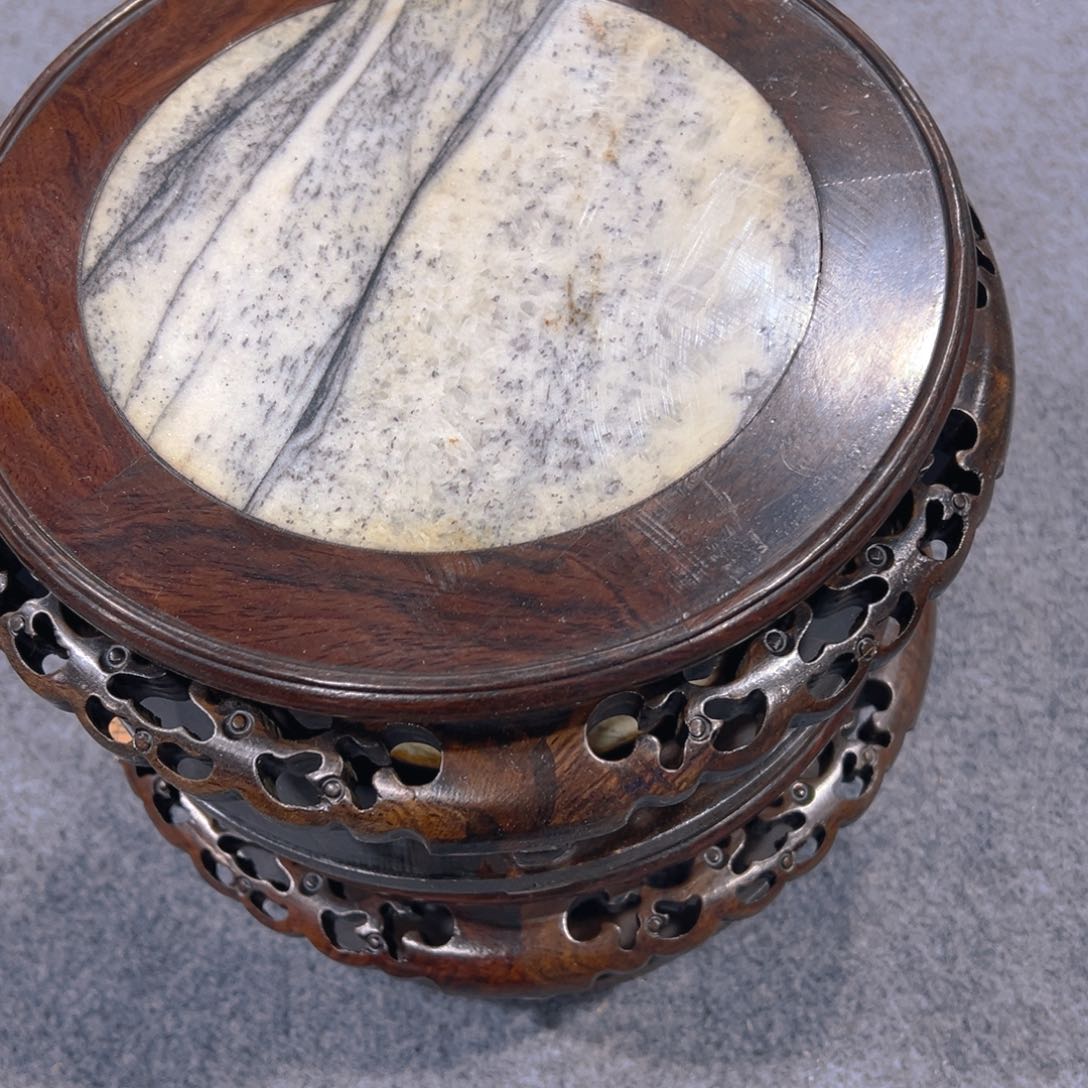 瓷片雅*陶瓷艺术云石大号2个