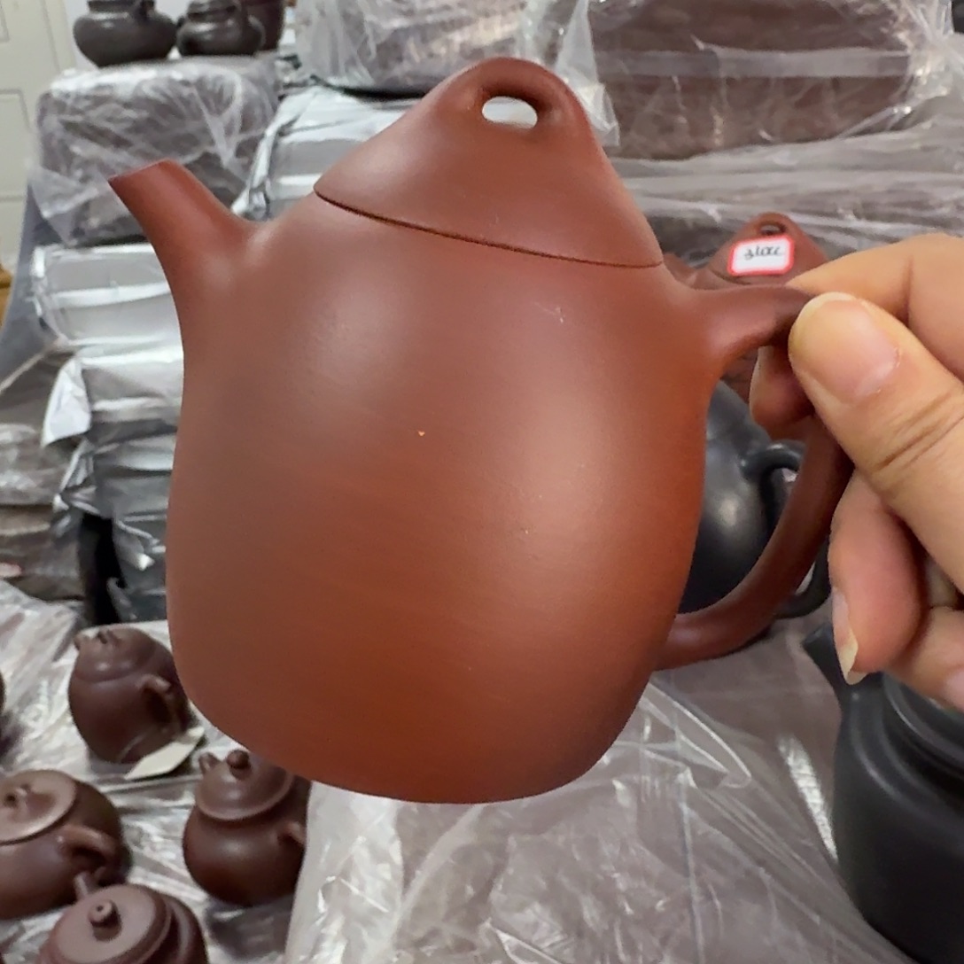 紫砂茶壶黄龙山原矿红皮龙310