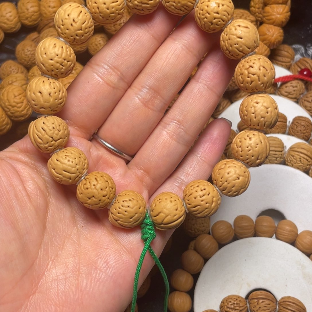 九***酒桃木桃核手串15+金丹