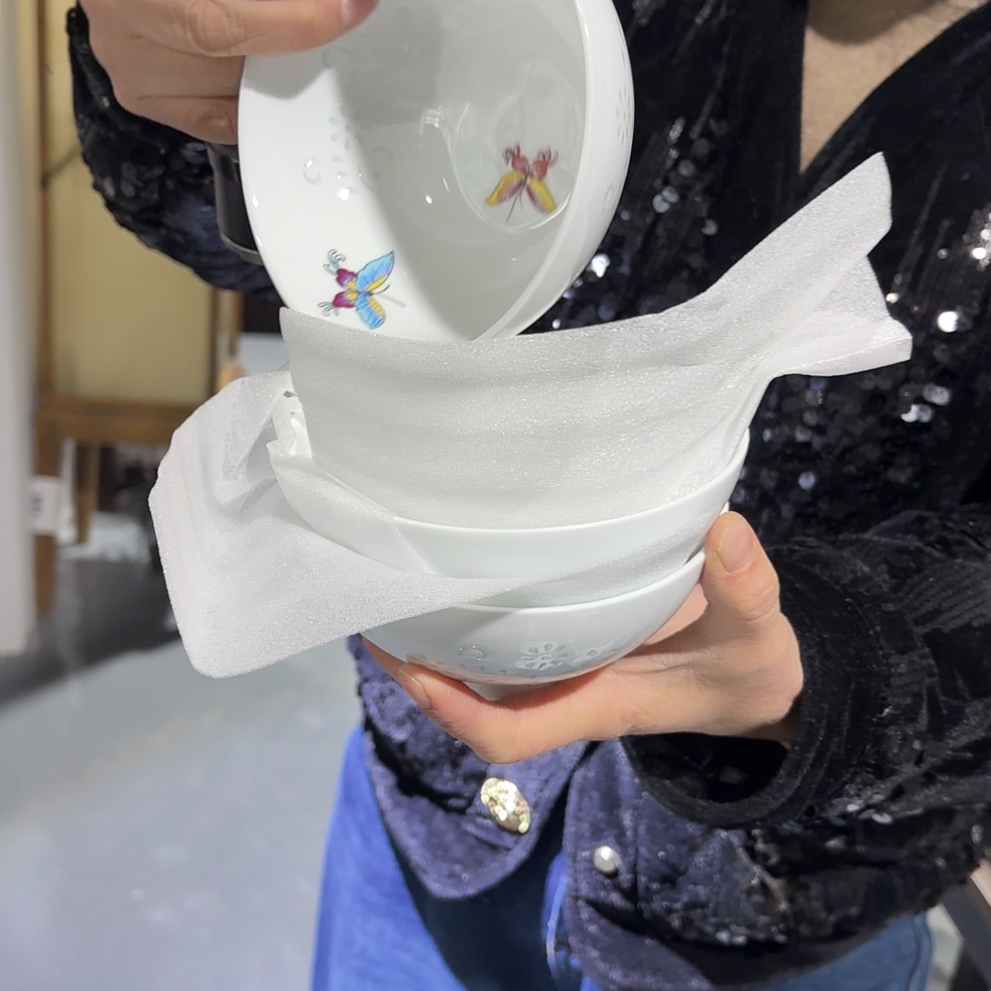 碗景德镇陶瓷玲珑瓷5寸米饭碗一级3个