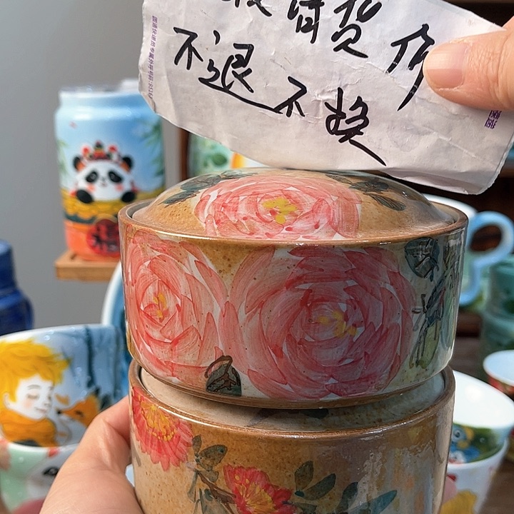 陶景德镇釉下手绘陶瓷 