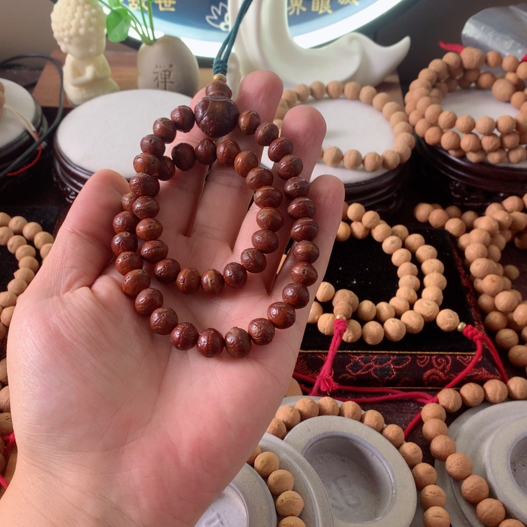 凤眼菩提手串10实心手持45颗飞碟