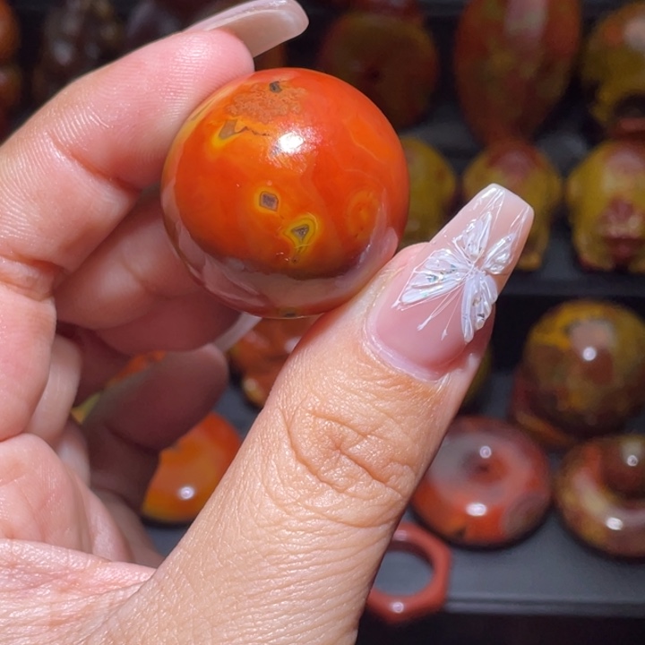 未镶嵌球玛瑙/玉髓磐*