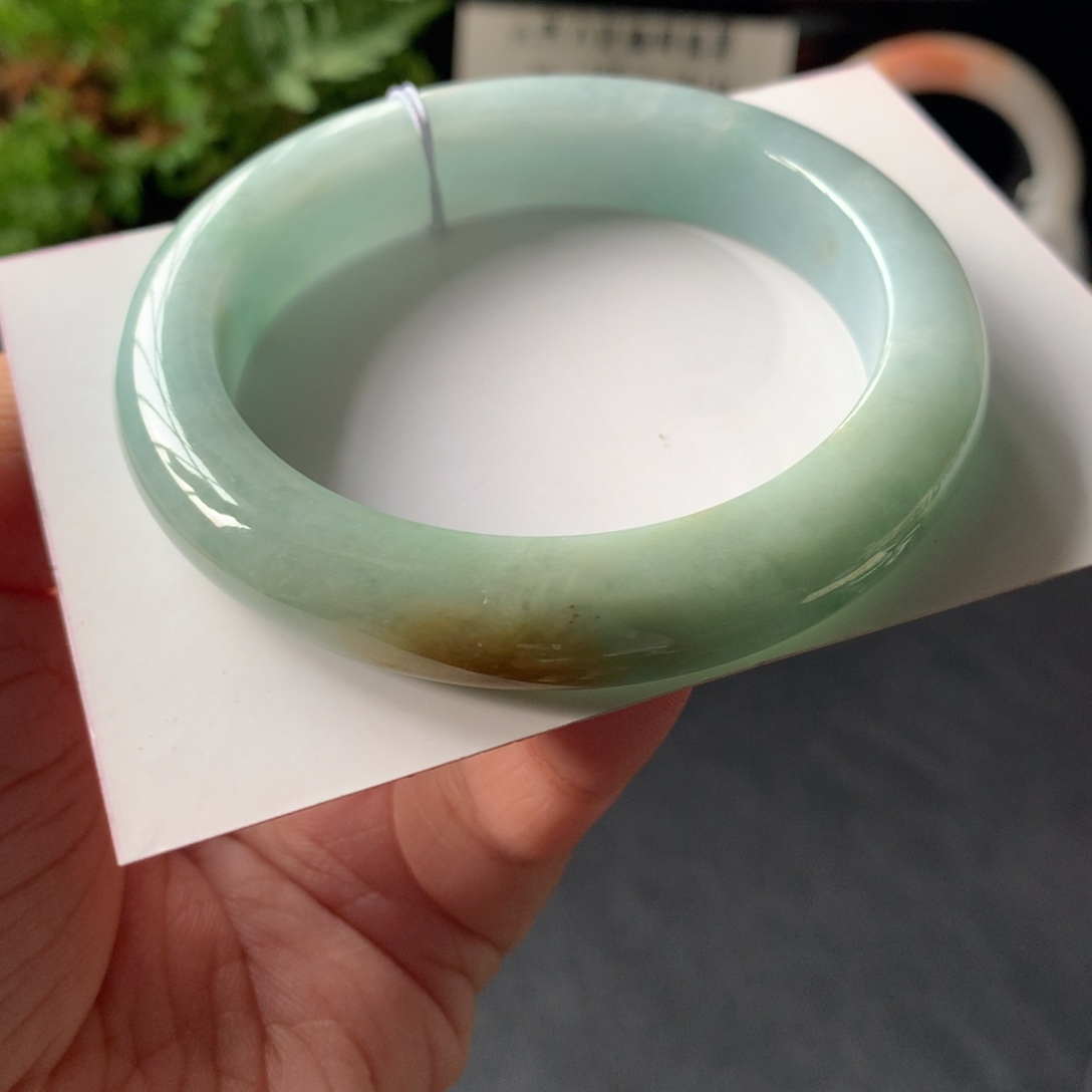 翡翠未镶嵌手镯6号53.8-11.2-9超级强推