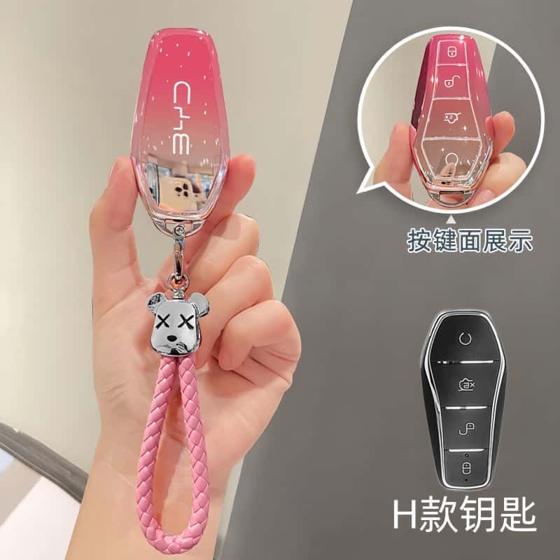 比亚迪汉钥匙套秦plusdmi宋pro宋l唐元驱逐舰05海鸥海豚冠军版扣