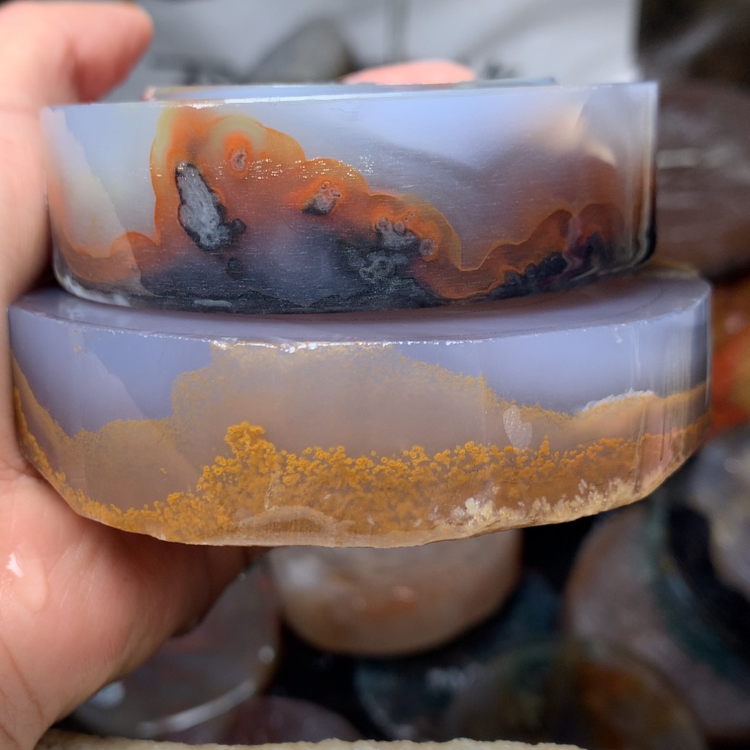 田***田定制玛瑙定制玛瑙手镯61圈口