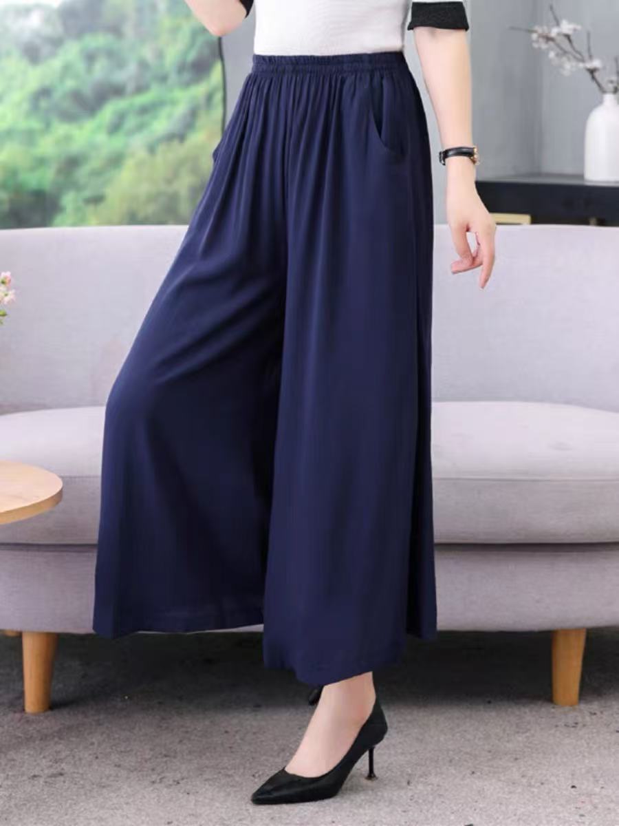 00000  808棉麻阔腿裤八分裤 均码10色90-160