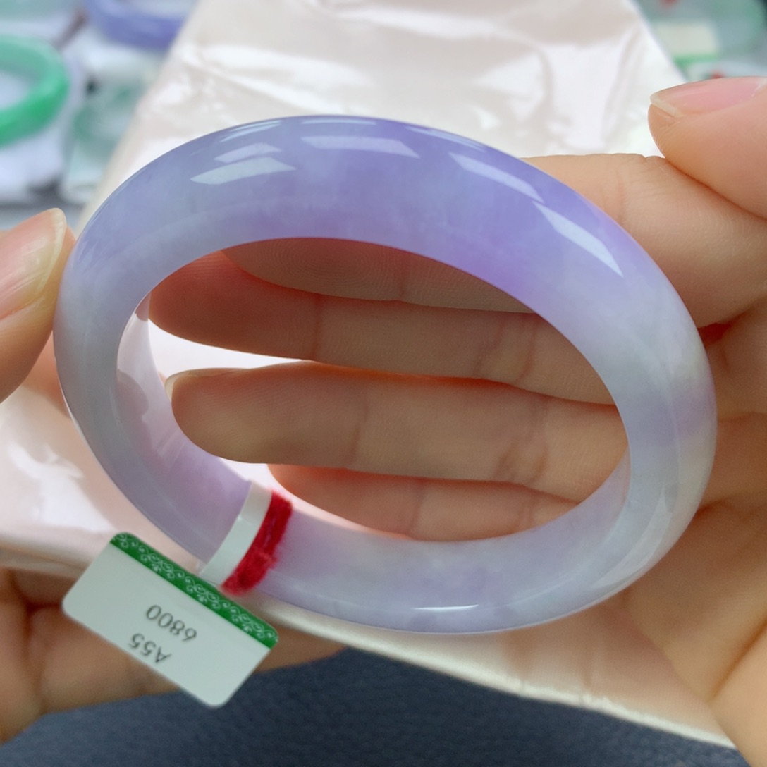 翡翠手镯未镶嵌55正