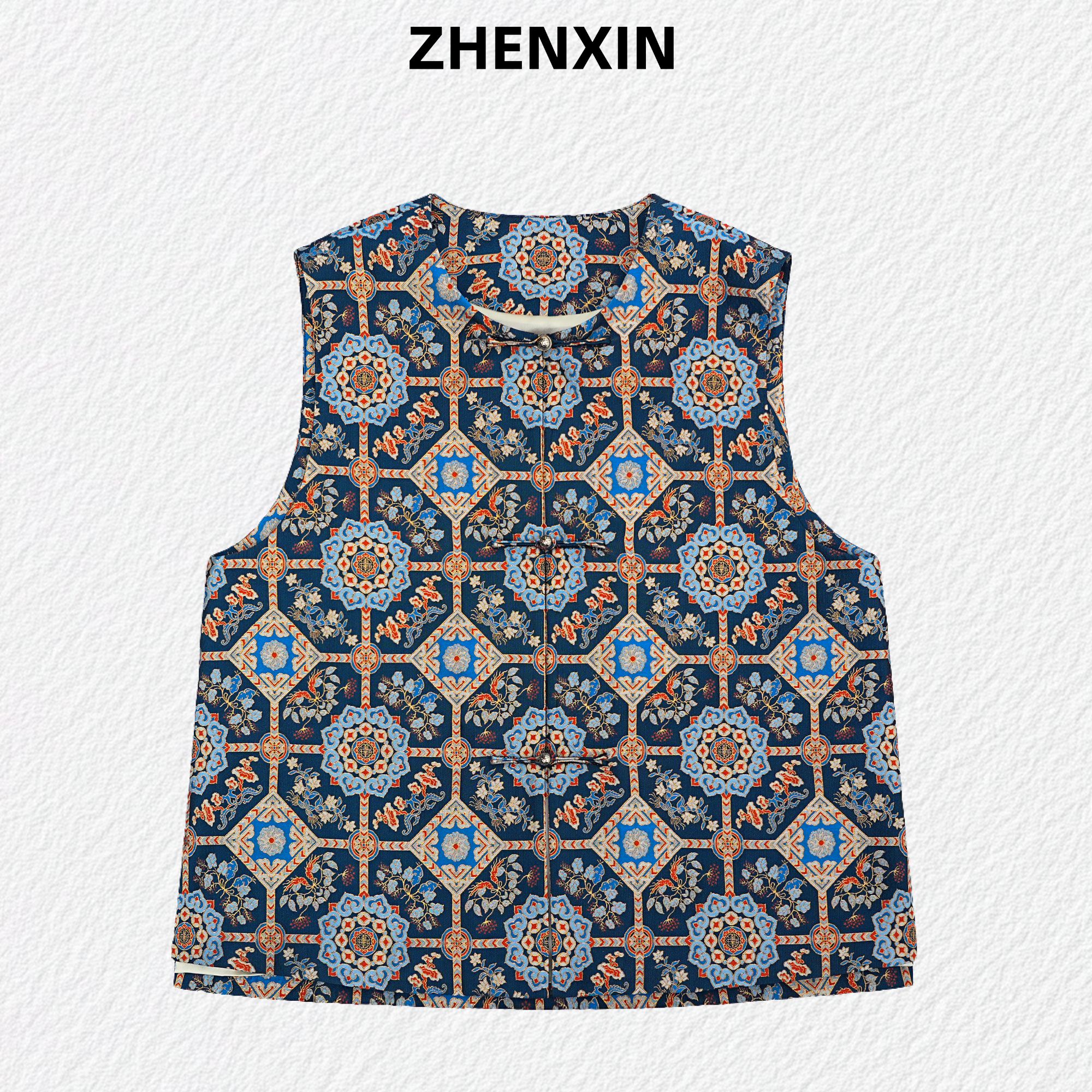 【仙草宝相纹锦】钱小萍正品非遗宋锦马甲新中式国风上衣春秋百搭