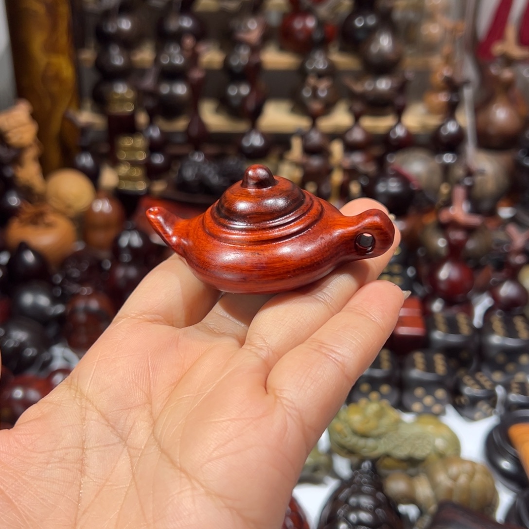 香榧木东非紫檀把把壶