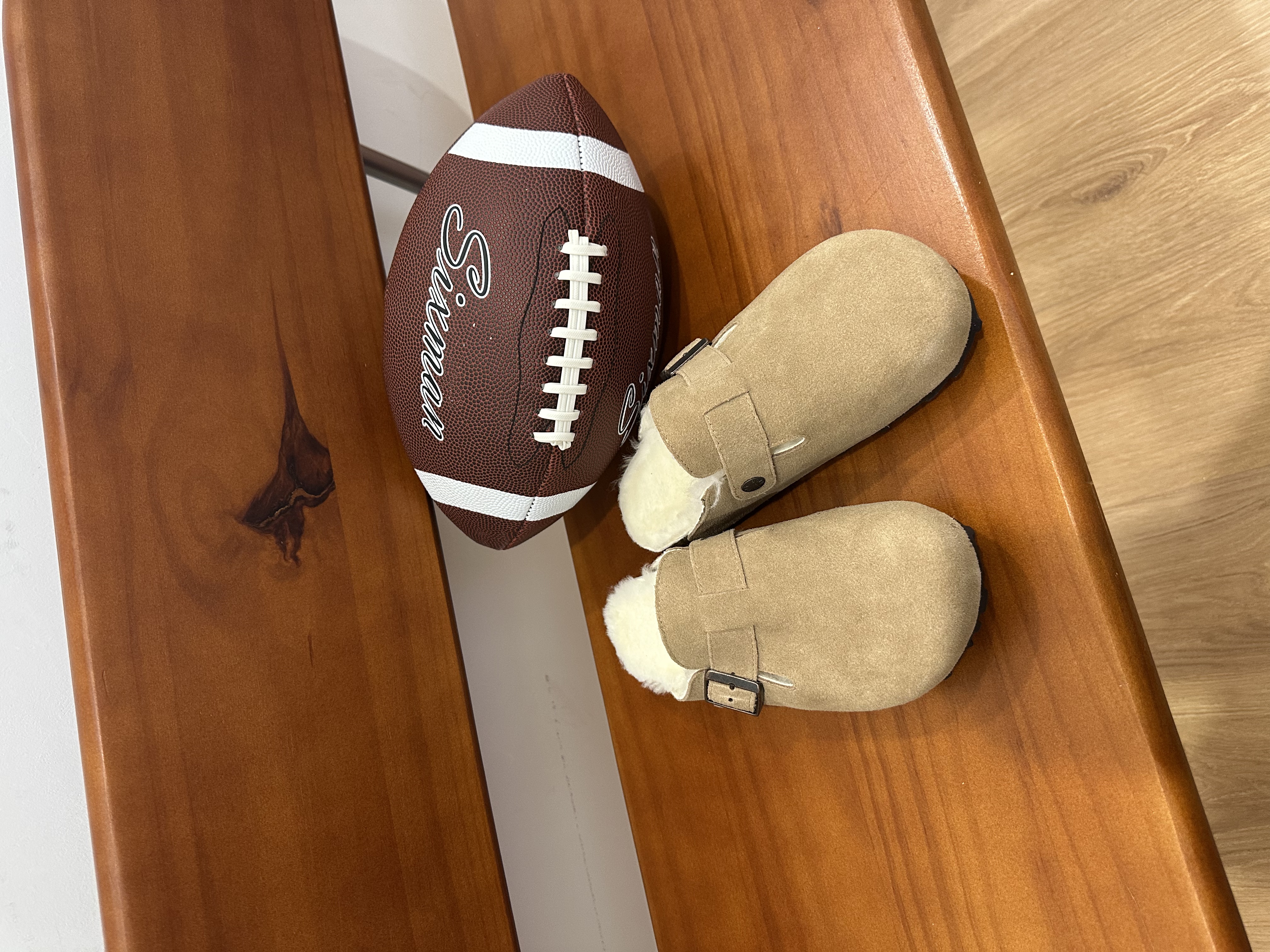 【伯爵猫】羊皮毛一体加绒真皮软木博肯鞋