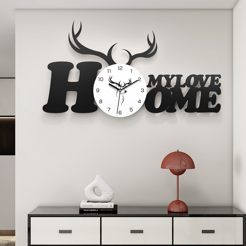 暖居--美居一刻创意装饰挂钟现代简约墙上挂表客厅餐厅时钟静音