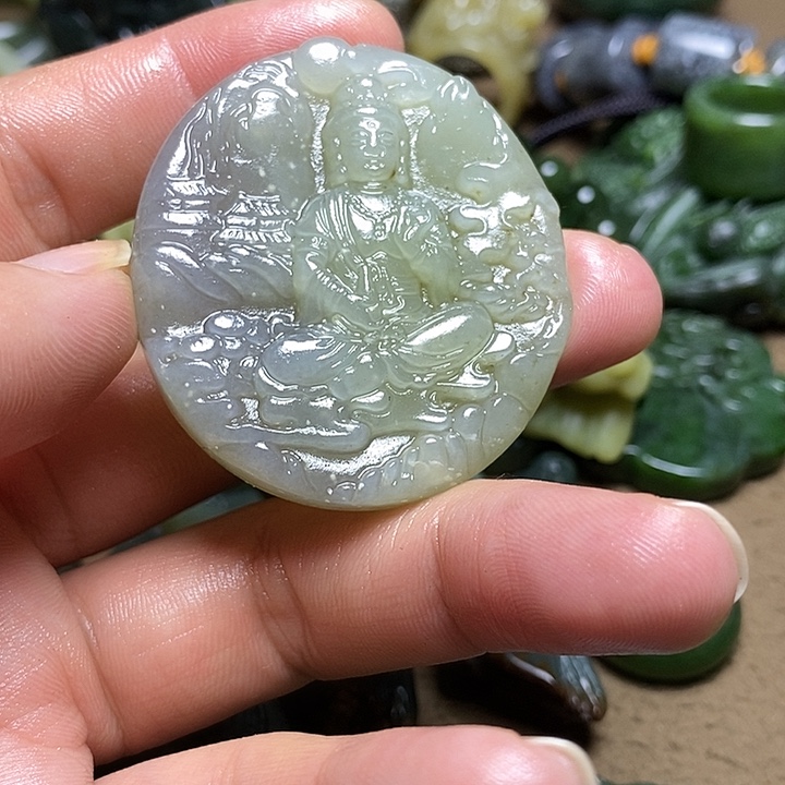 和田玉未镶嵌颈饰