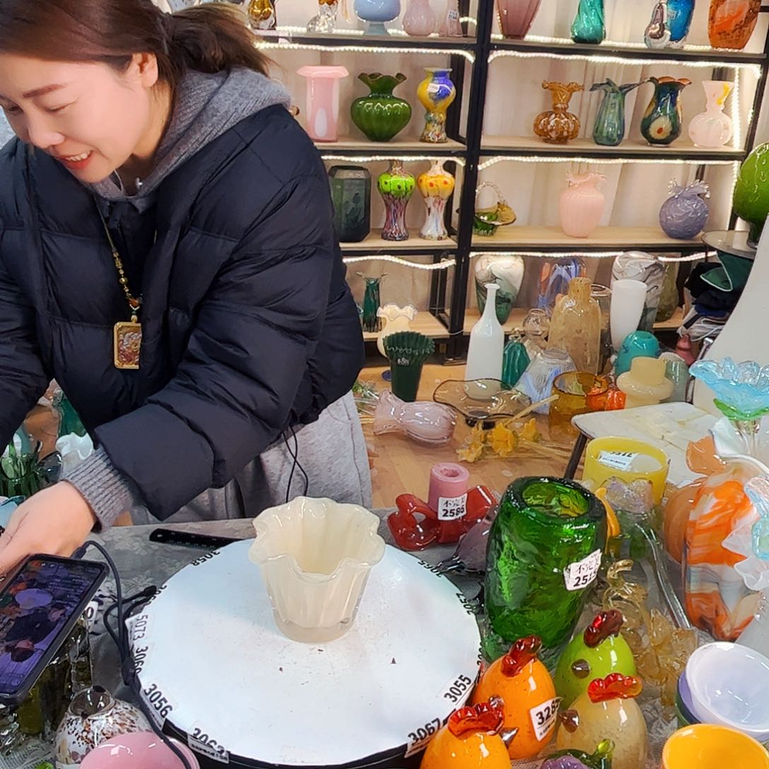 家悦美居琉璃摆件不完美