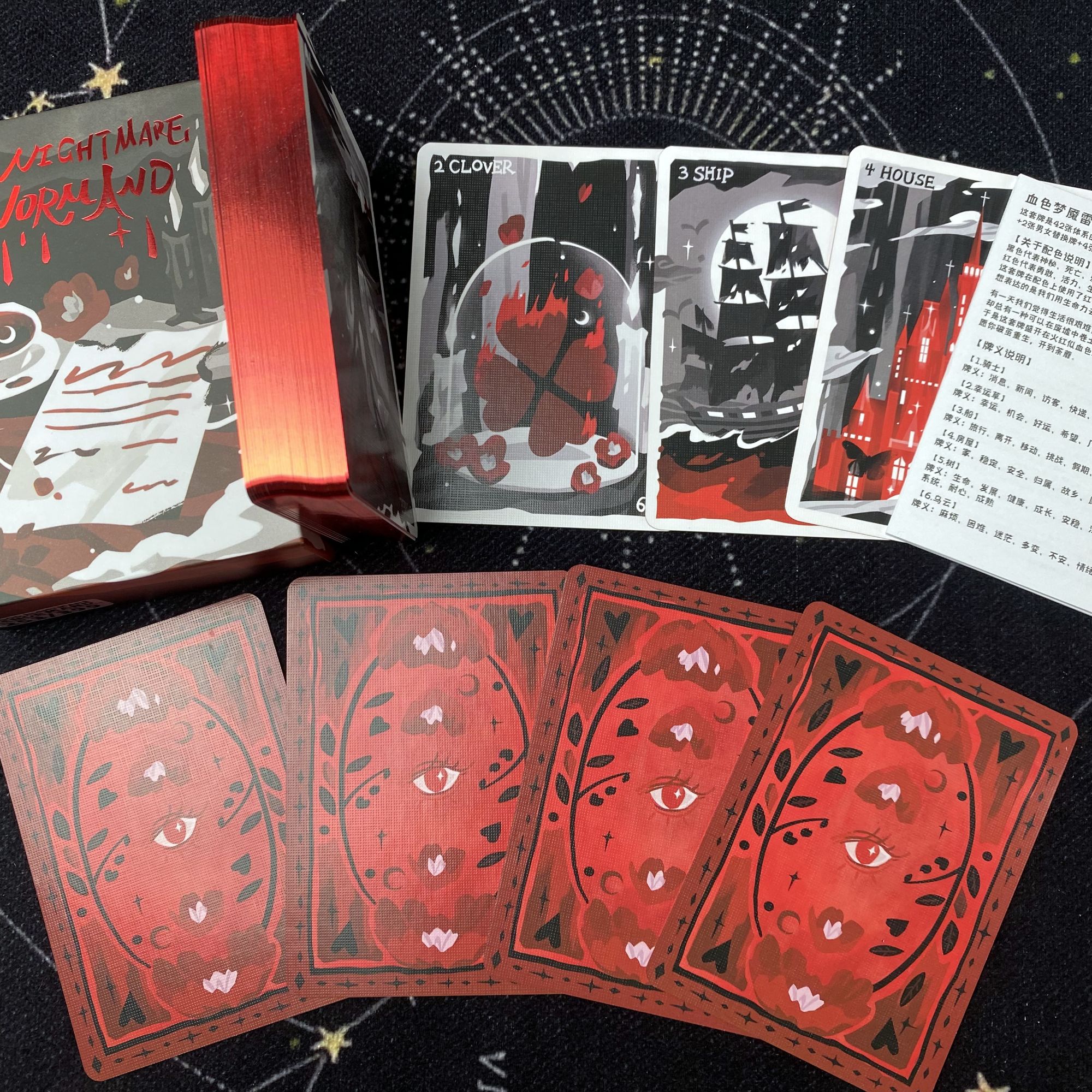 正版【血色梦魇】雷诺曼 利诺曼Blood Nightmare Lenormand