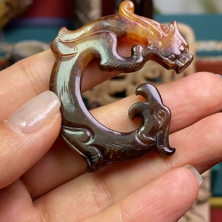 和田玉（糖玉）颈饰未镶嵌G*F