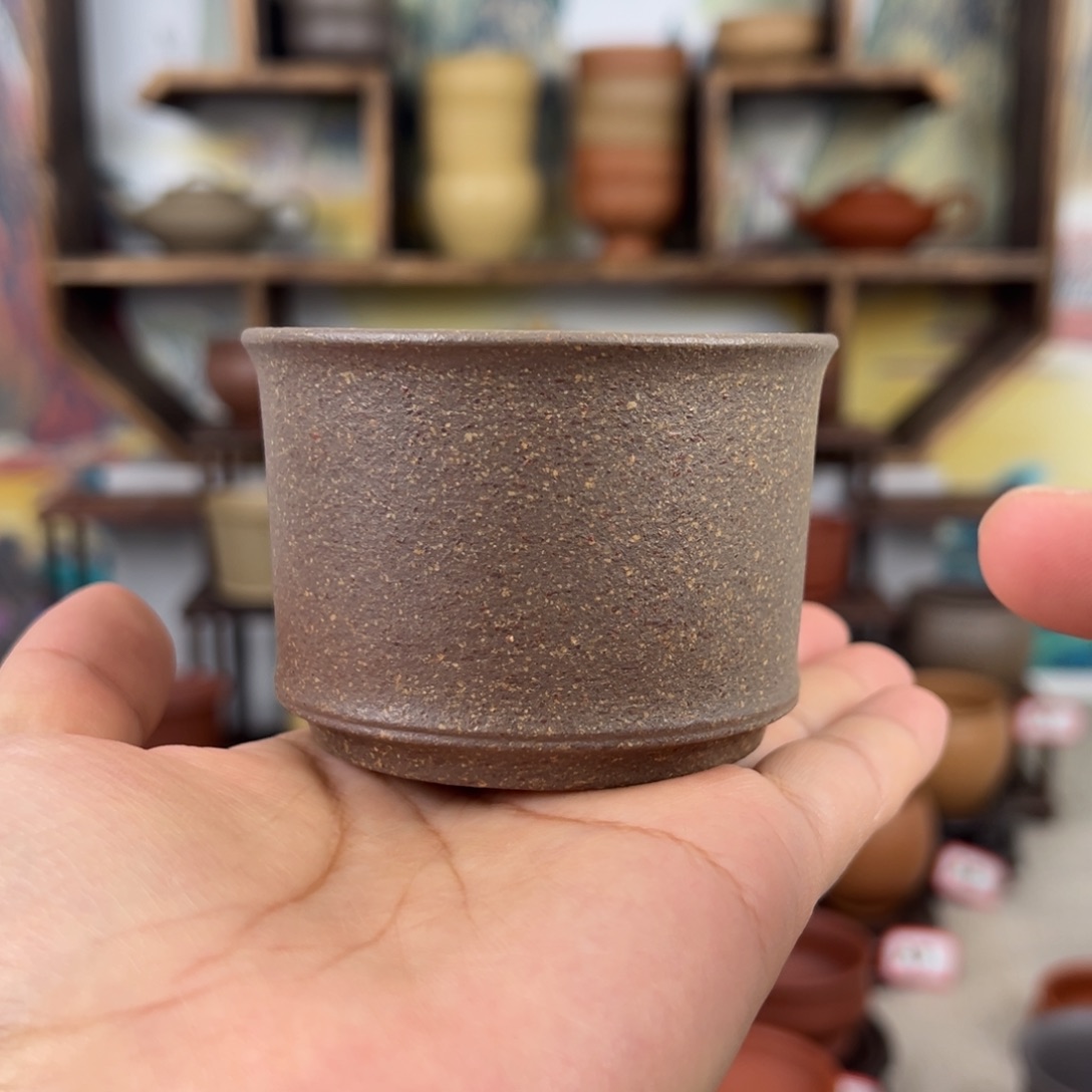 紫砂茶杯拙器甄选，纯原本矿。
