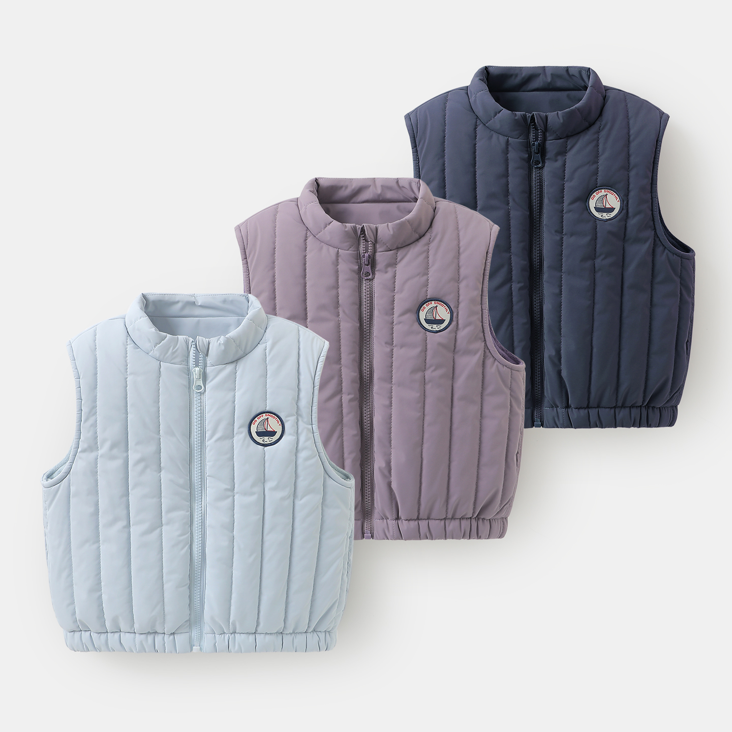 男童海洋系列轻薄棉马甲背心冬装秋冬2025新款小童U17165