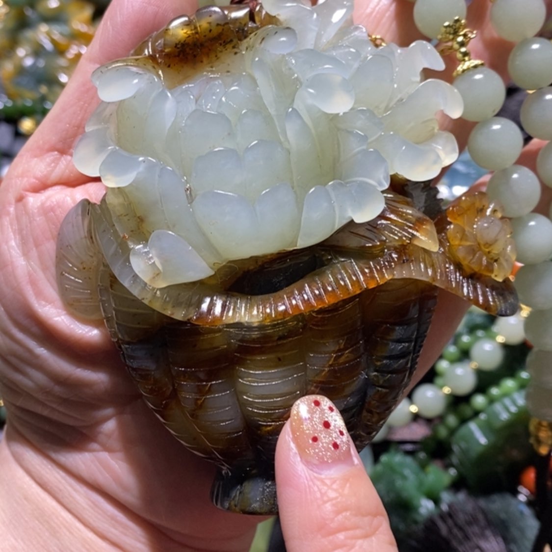 【闪购商品】岫玉毛衣链未镶嵌