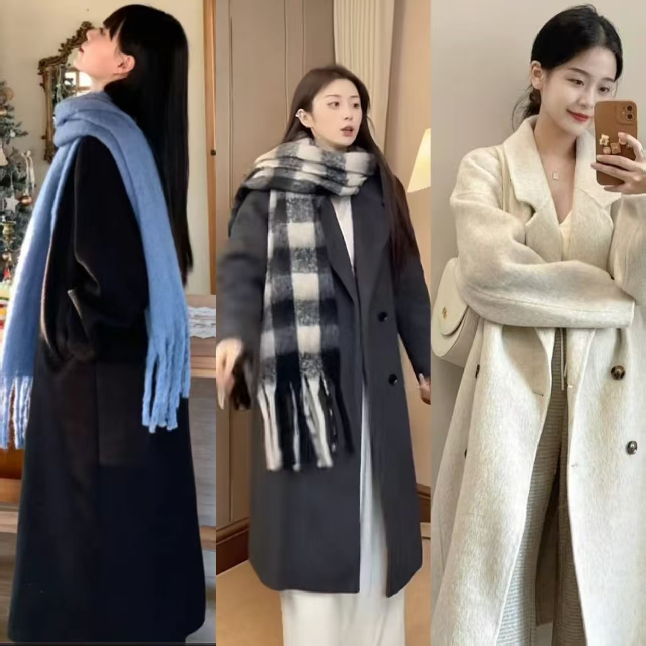 【小个子加棉加厚】毛呢大衣150/165气质秋冬长款中长款韩版大衣