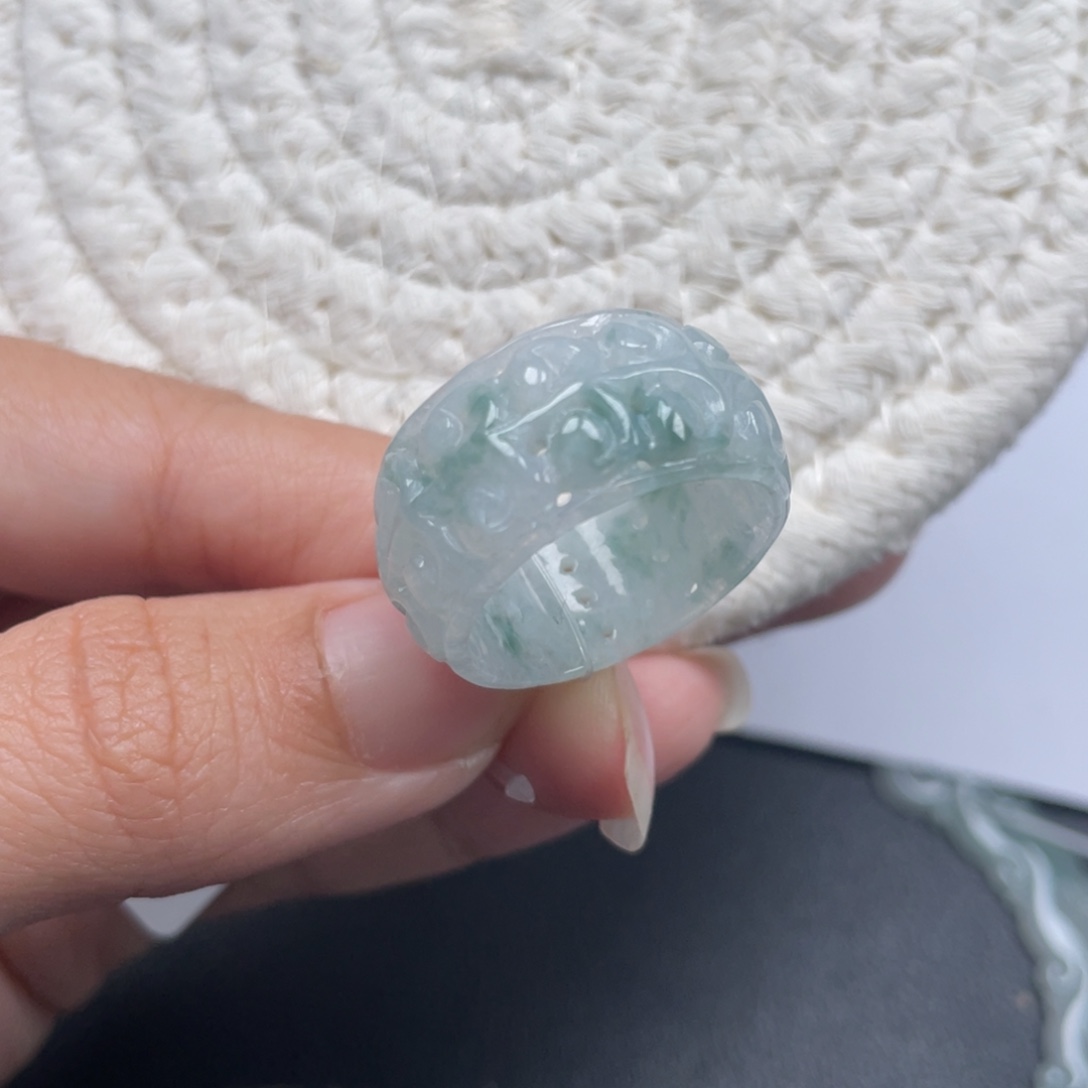 翡翠未镶嵌戒指天然A货缅甸翡翠21