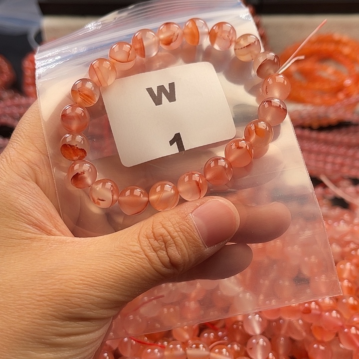 南红玛瑙未镶嵌多样性发货默认微瑕称重9mm