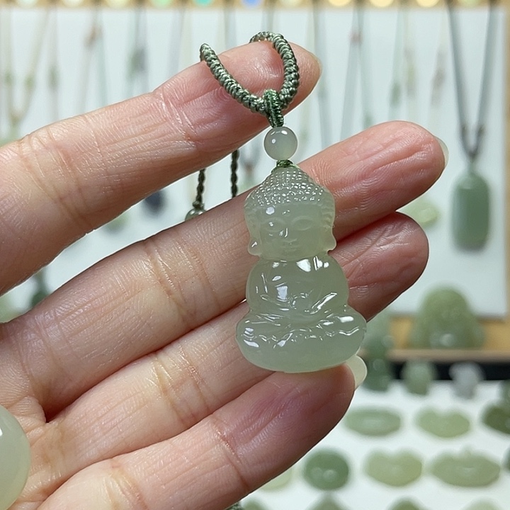 和田玉颈饰未镶嵌白*娘