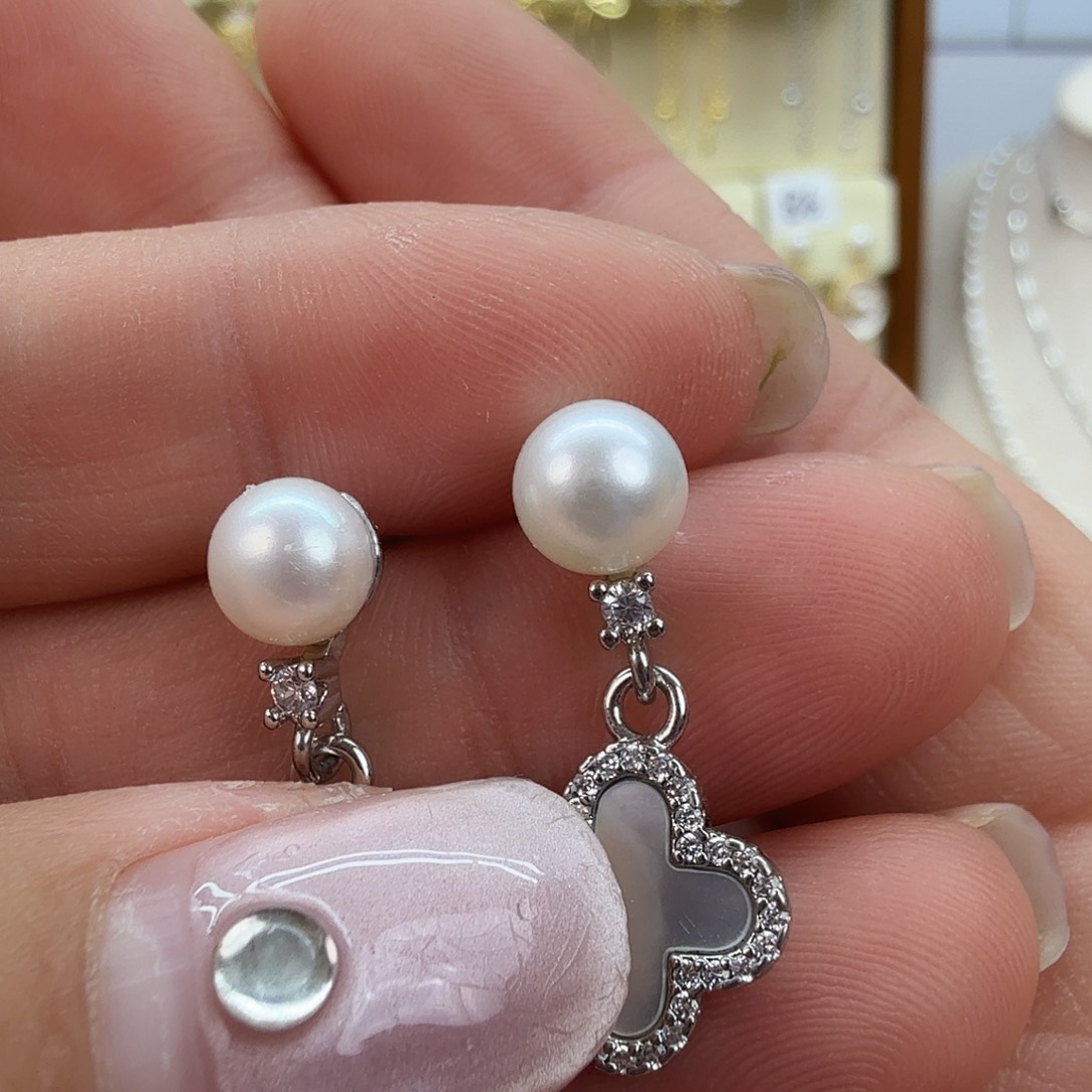 淡水珍珠未镶嵌耳饰108