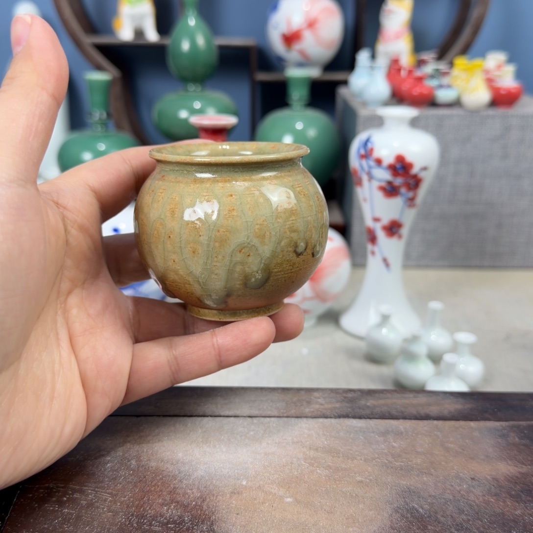 陶瓷手工小花器摆件